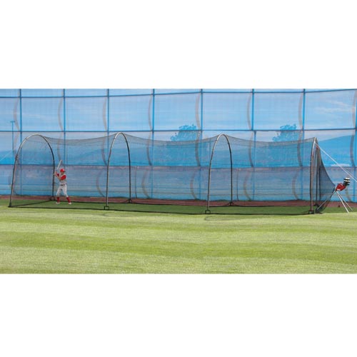 Heater Deuce 75 MPH Pitching Machine w/ Feeder & Xtender 36' Batting Cage
