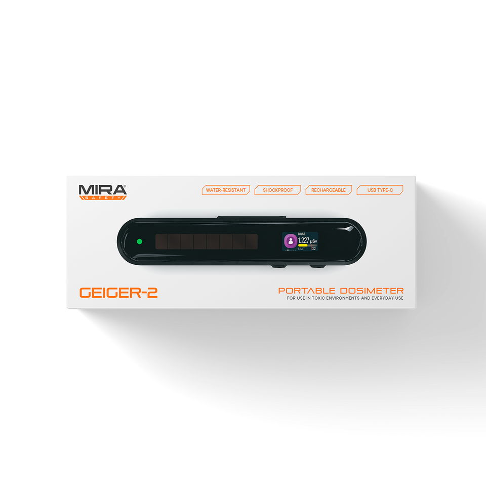 Mira Safety Geiger-2 | Rechargeable Portable Dosimeter