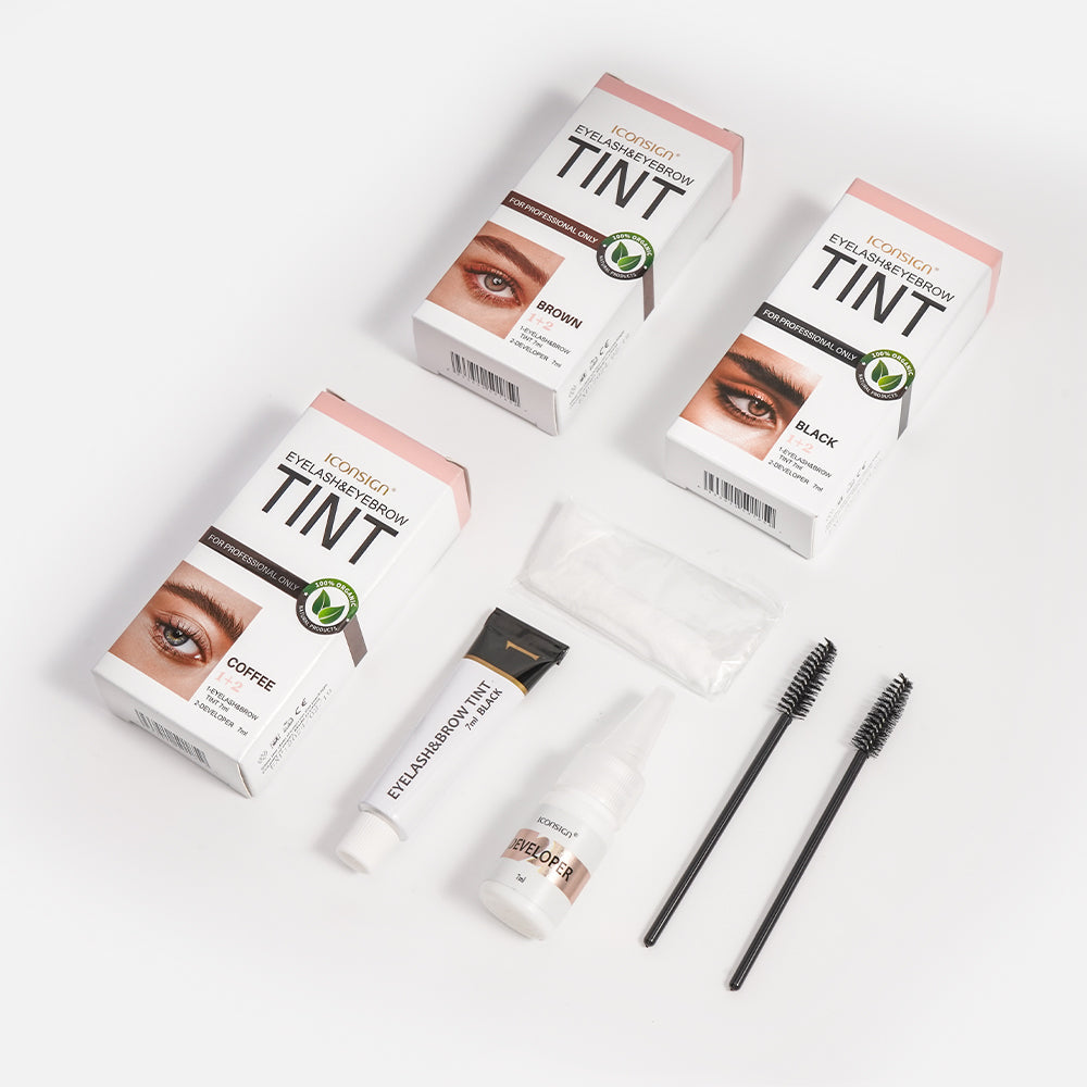 ICONSIGN Eyelash Eyebrow Dye Tint Kit Brow Mascara Tinting Dye