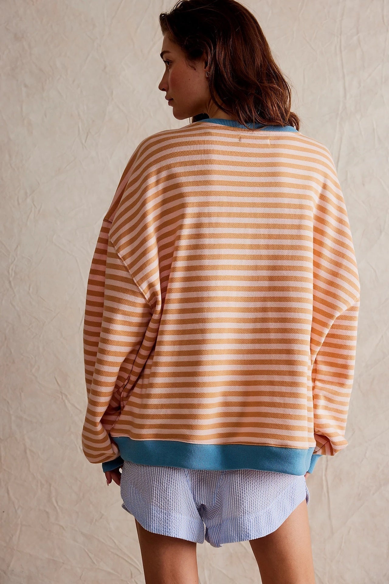Autumn And Winter New Series Fashion Striped Loose Multicolor Sweater