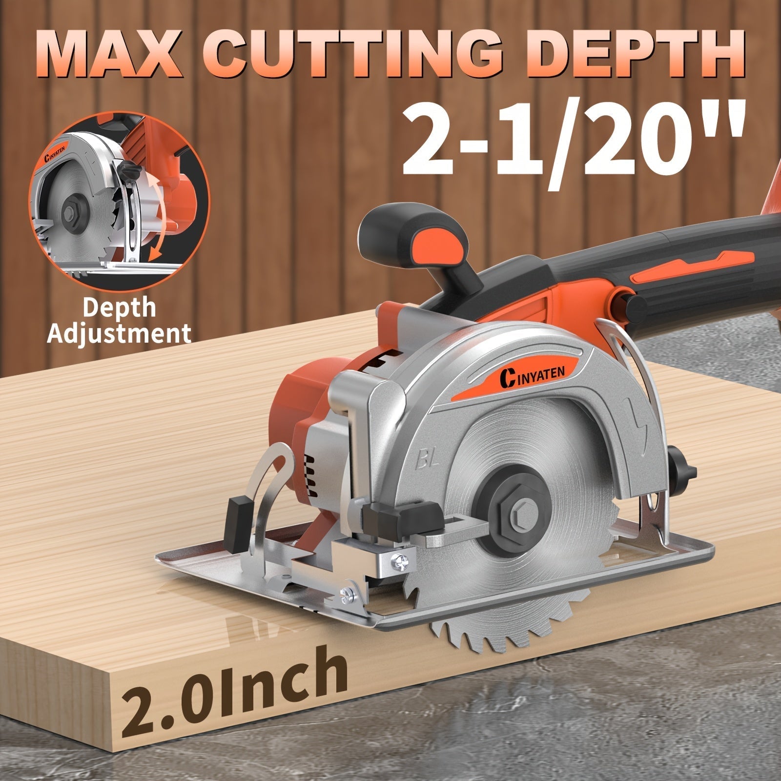 5-inch Brushless Circular Saw Kit - 20V Dual Smart Batteries And Battery Charger, Comes with 6 Saw Blades, Two Adjustable 45° Cutting Depths, Up to 6900 RPM - Ideal for Woodworking And Garden Projects.Christmas Gift, Shipped