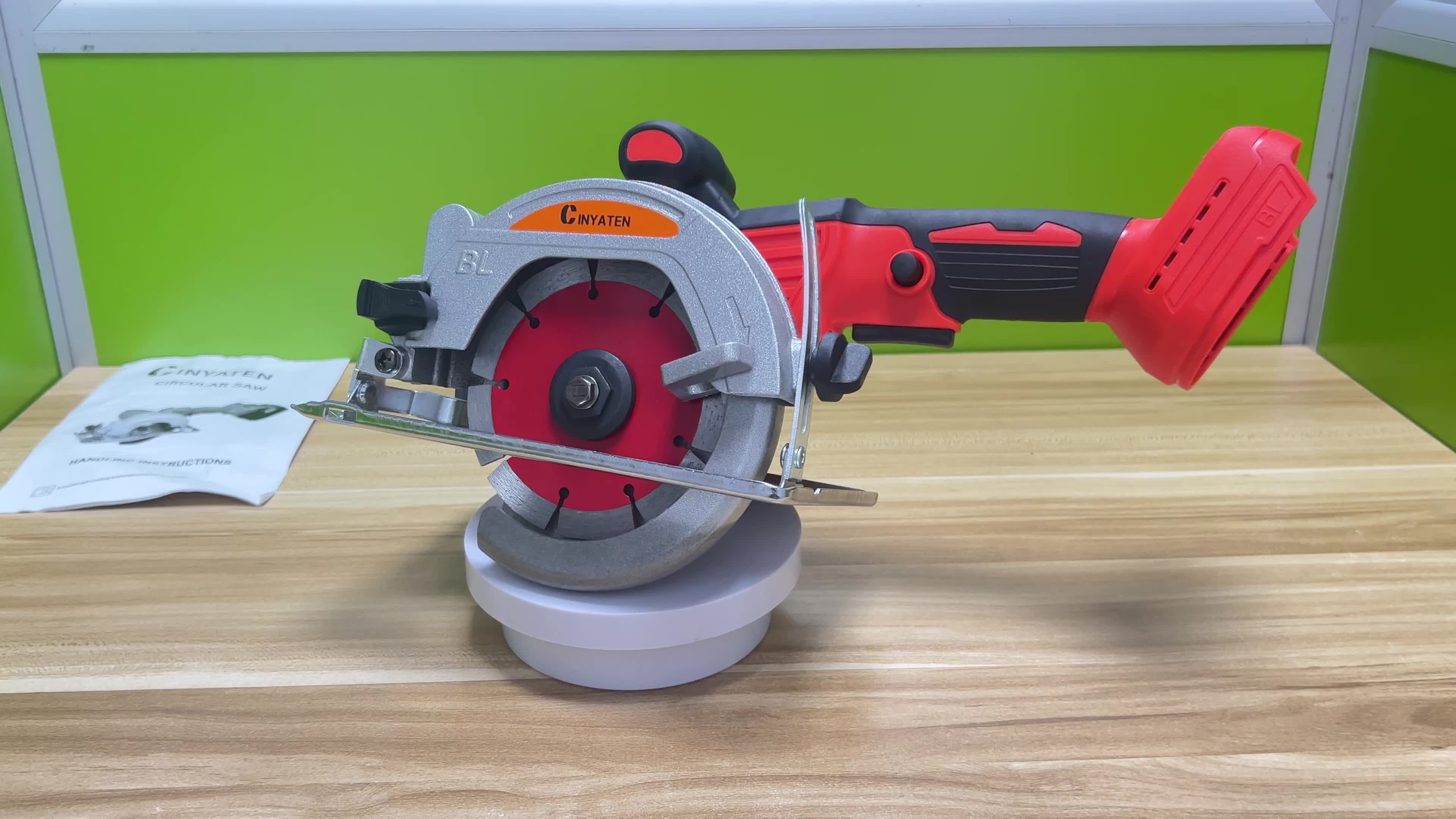 5-inch Brushless Circular Saw Kit - 20V Dual Smart Batteries And Battery Charger, Comes with 6 Saw Blades, Two Adjustable 45° Cutting Depths, Up to 6900 RPM - Ideal for Woodworking And Garden Projects.Christmas Gift, Shipped