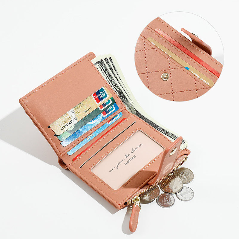 Fashion Short Women's Creative Zipper Purse