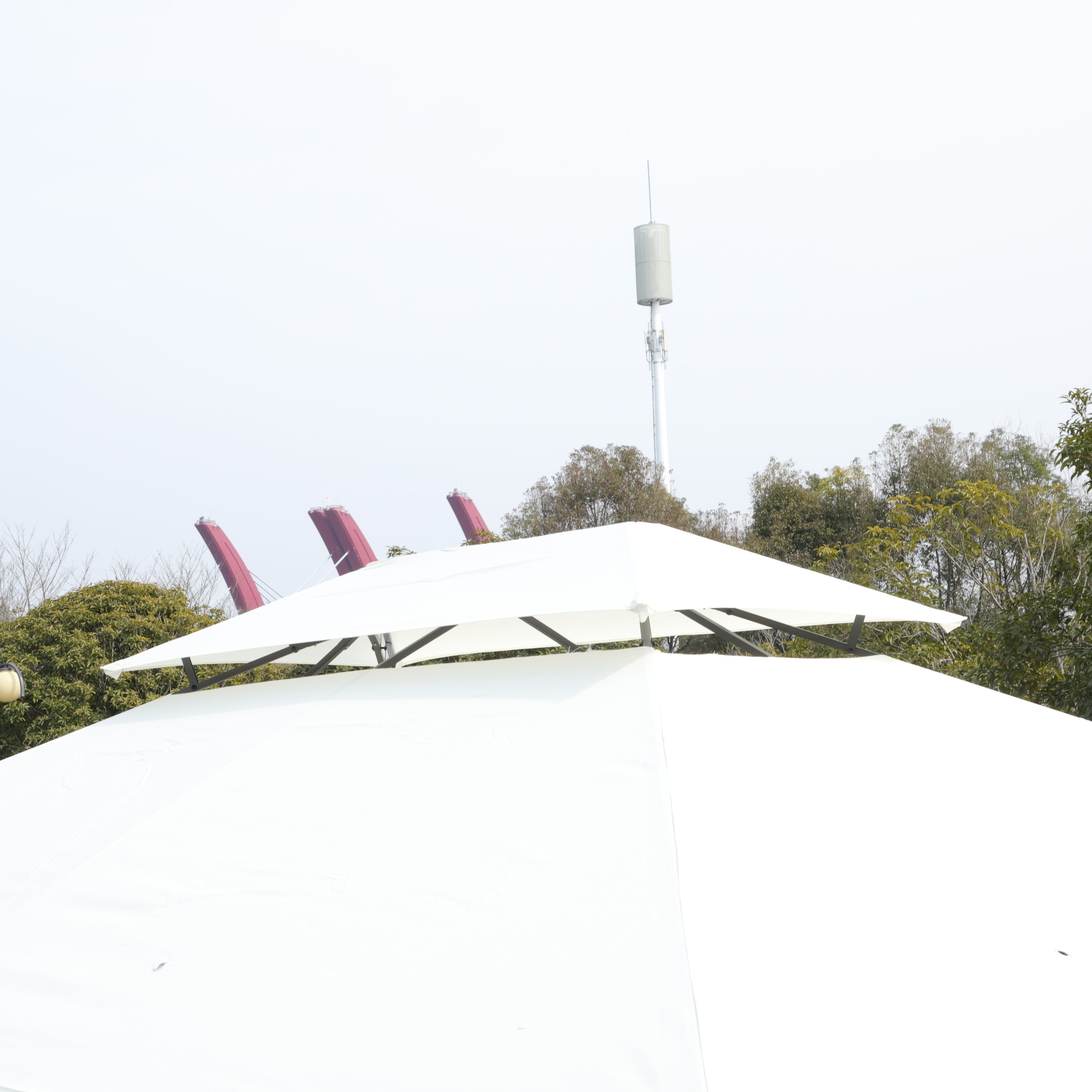 13x10 Outdoor Patio Gazebo Tent with Ventilated Double Roof and Sidewalls