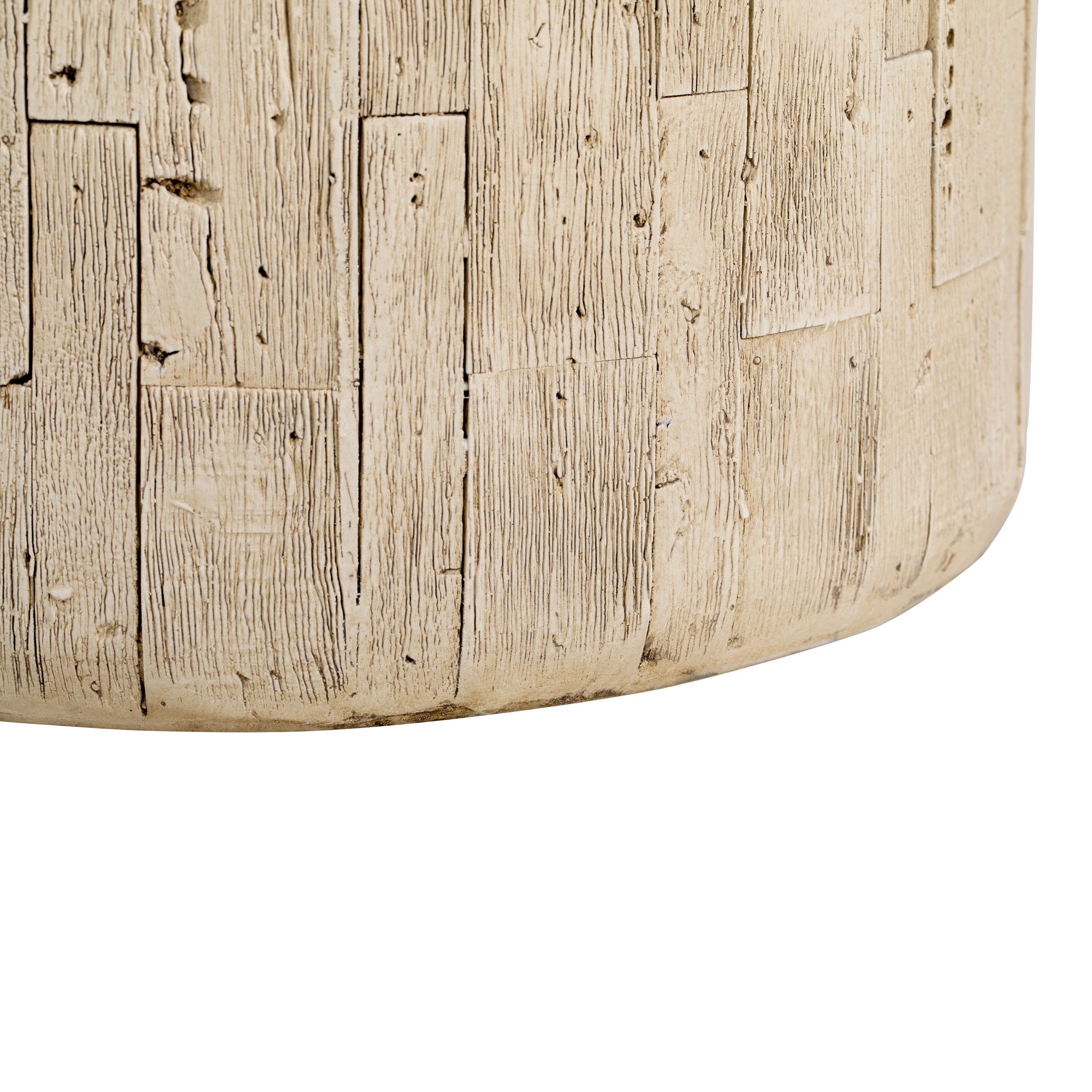 Outdoor Wood Grain Rustic MGO Side Table with Realistic Wood Vibe