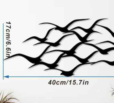 Iron Crafts Metal Flying Bird Art Wall Decoration