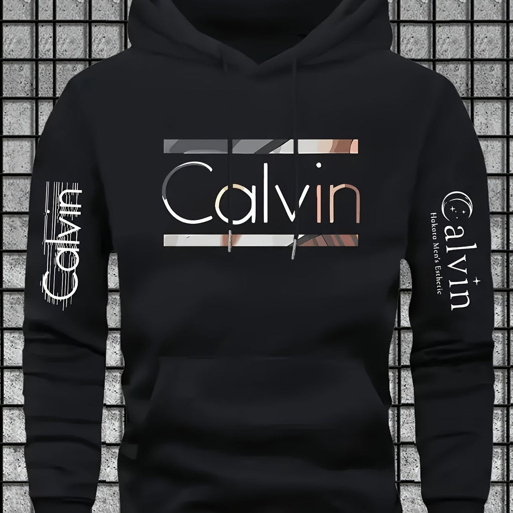 Mens Casual Versatile Hoodie Gal Letter Print