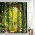 Shower Curtain Digital Printing Bathroom Waterproof Mildew-proof Partition Curtain