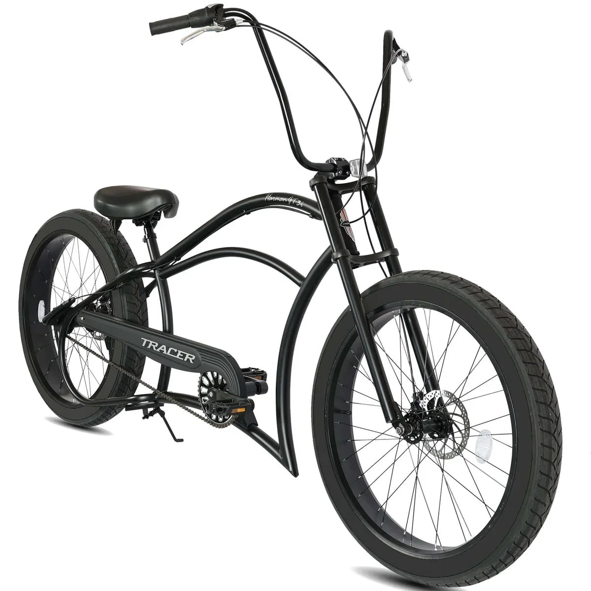Tracer Harman 3i 26'' Vintage Internal 3-Speed Chopper Stretch Fat Tire Bike
