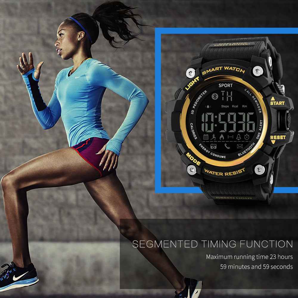 MK16 Tactical Smart Watch - Rugged Military Sport Watch with 12-Month Battery Life