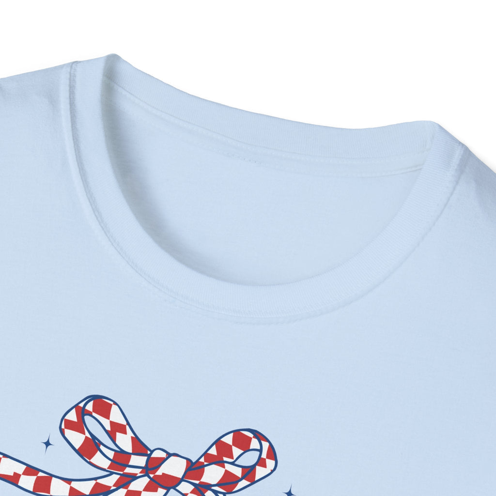 1776 Patriotic Bow Tee | Vintage Americana Graphic Tee XS–5XL | 250th Anniversary