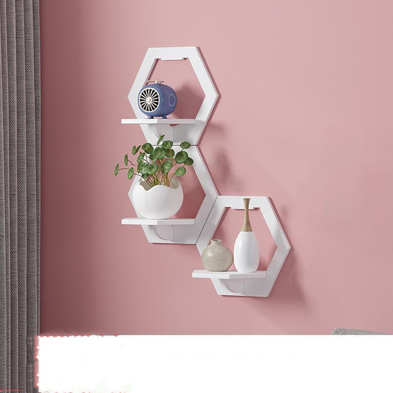 Wall-mounted Punch-free Wall Shelf Bathroom Corner Partition Kitchen