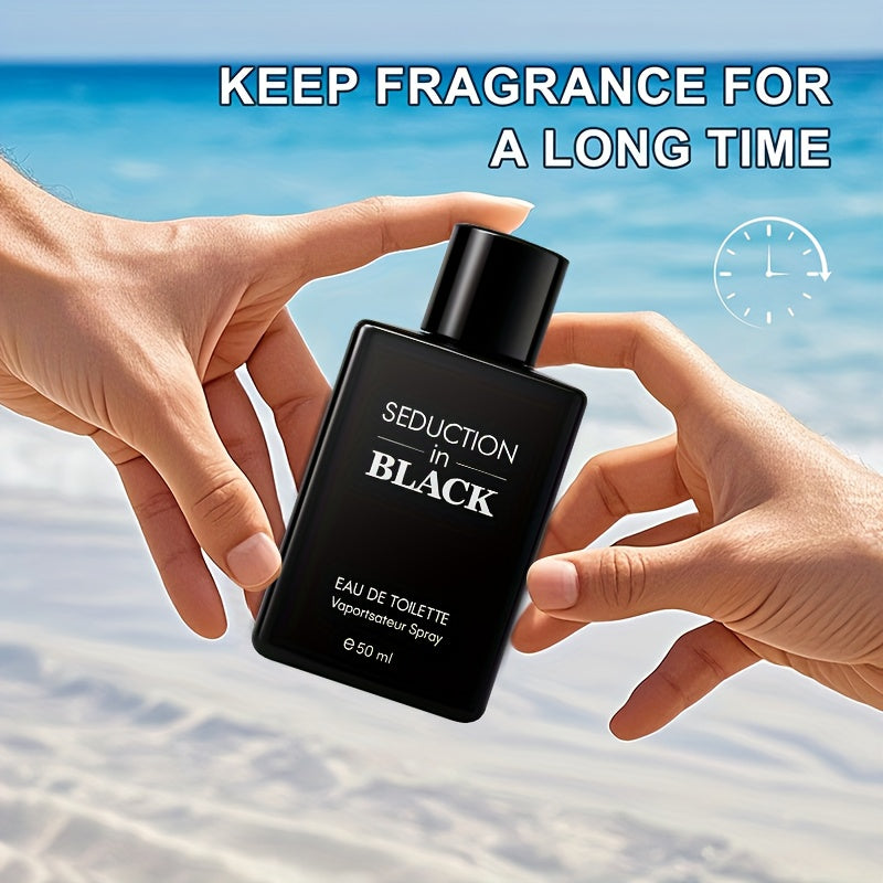 Men's Elegant Woody Eau De Toilette - Long-Lasting Propylene-Free Cologne for Dates, Gym & Travel - 50ml/1.7fl.oz
