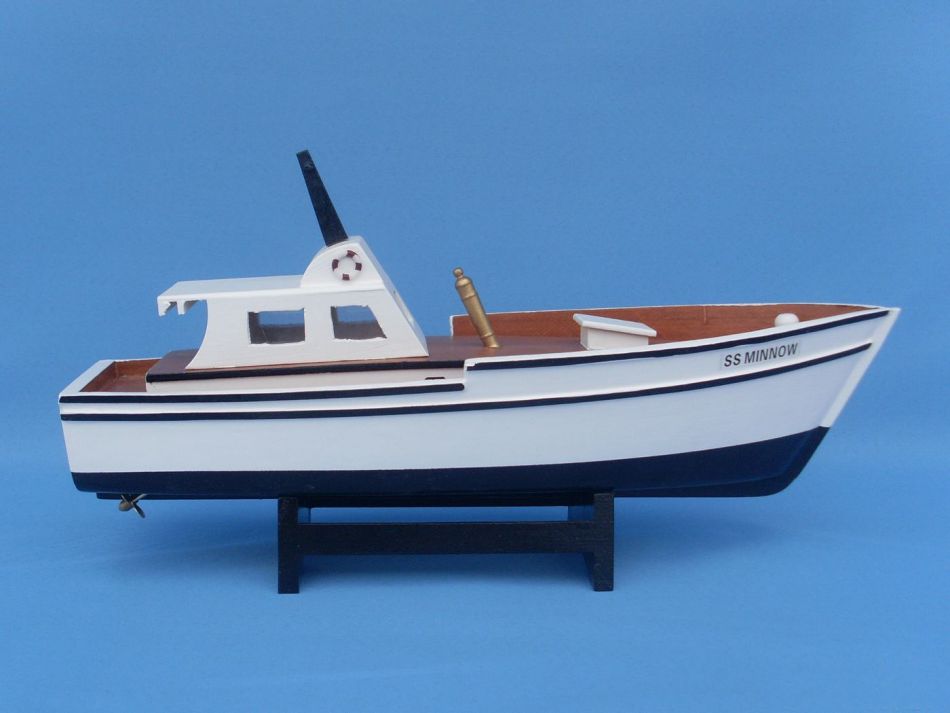 Wooden Gilligan's Island - Minnow Model Boat 14""