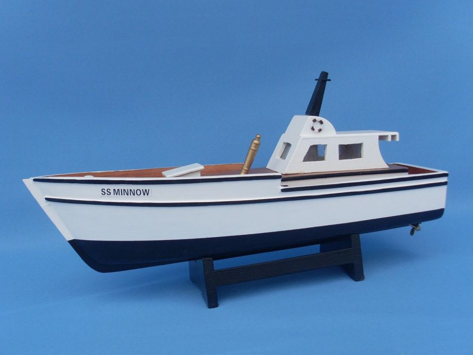 Wooden Gilligan's Island - Minnow Model Boat 14""