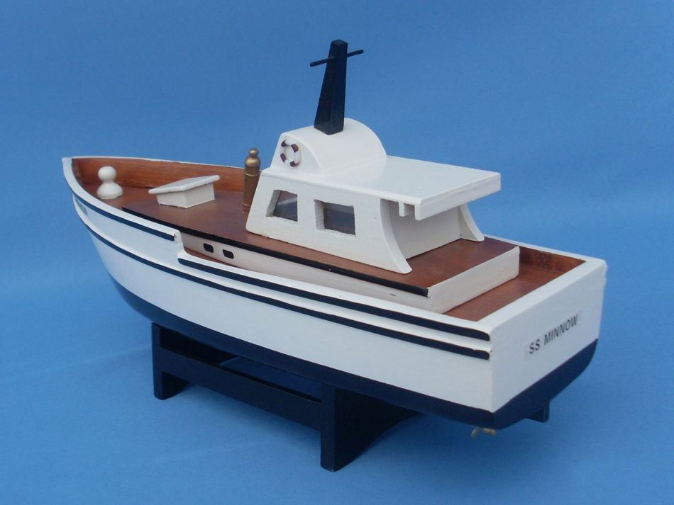 Wooden Gilligan's Island - Minnow Model Boat 14""
