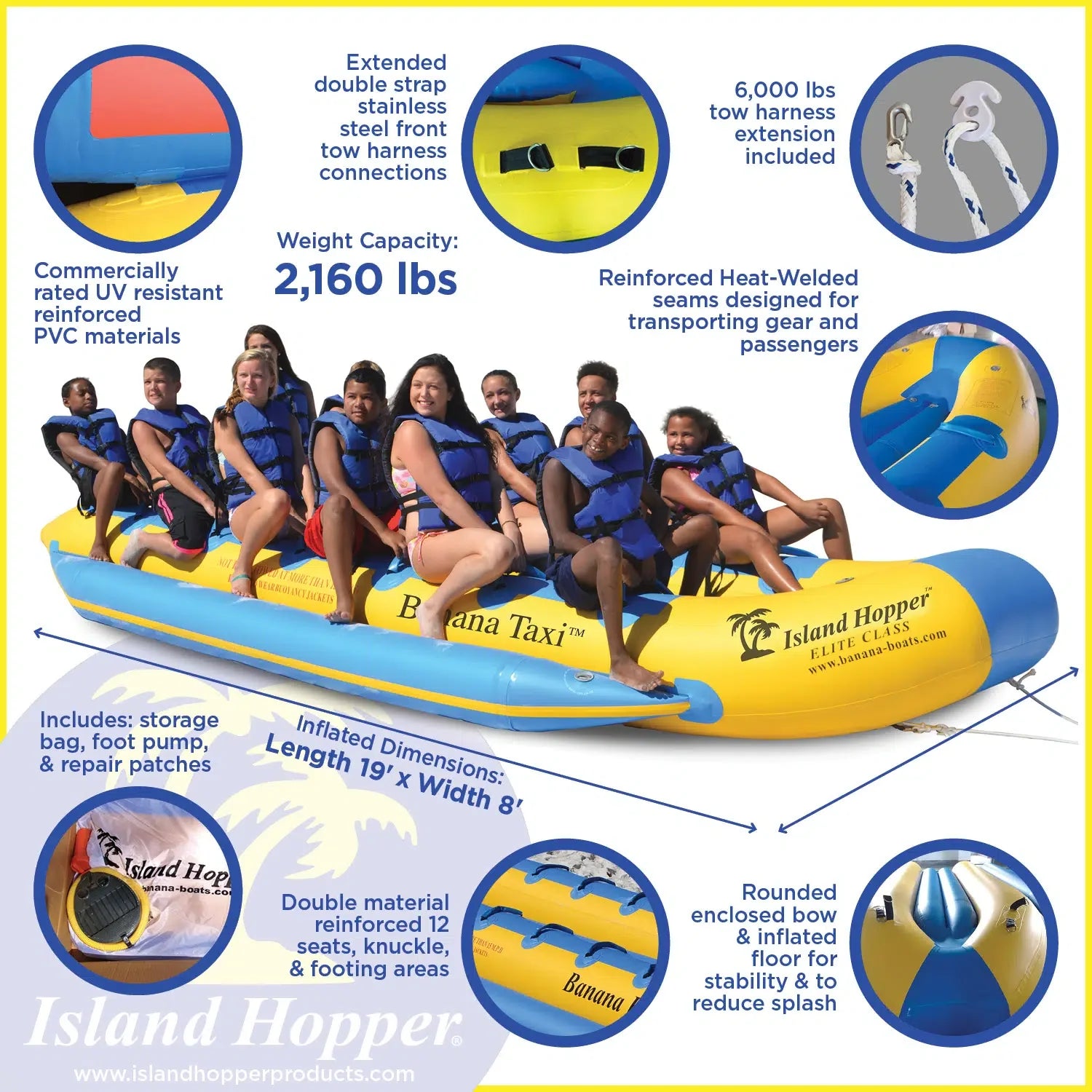 Island Hopper Banana Taxi “Elite Class” 12 Passenger Heavy Commercial