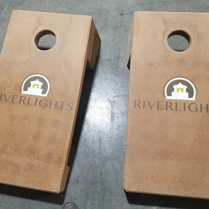 Stone Age Concrete Outdoor Cornhole Boards
