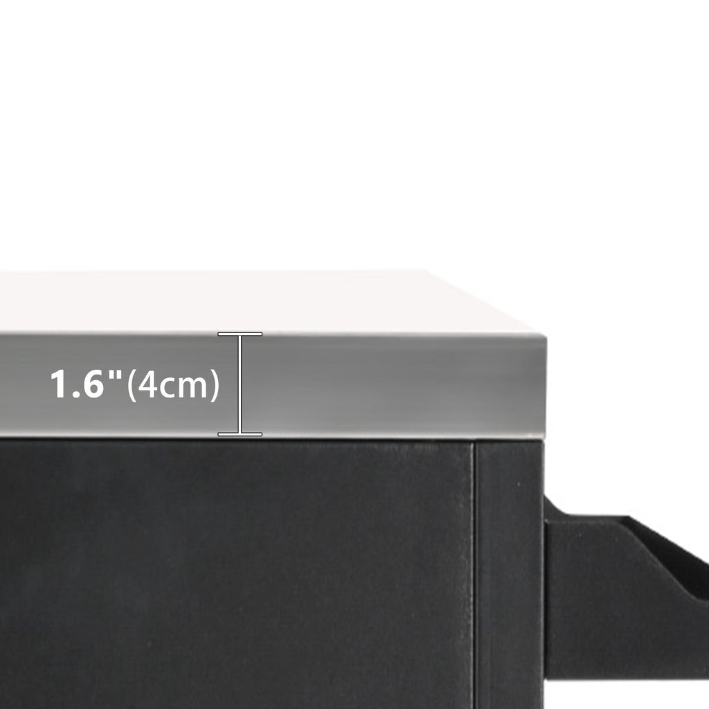K&K 55.5" Outdoor Kitchen Island with Sink