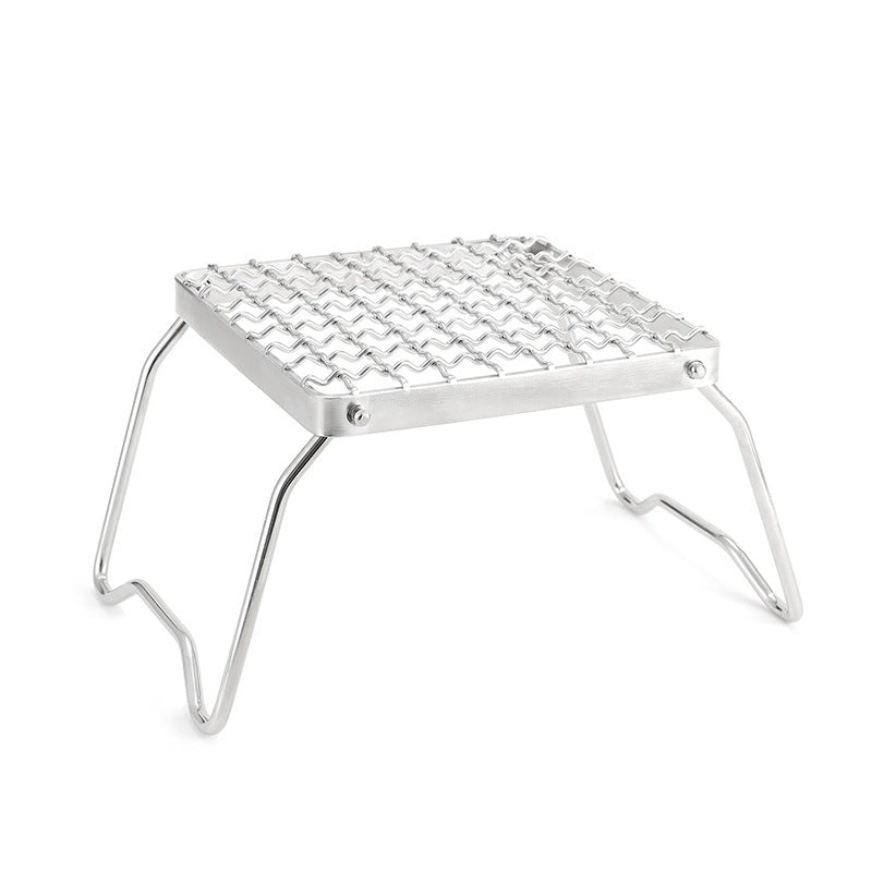 Outdoor Picnic With Folding Barbecue Grill