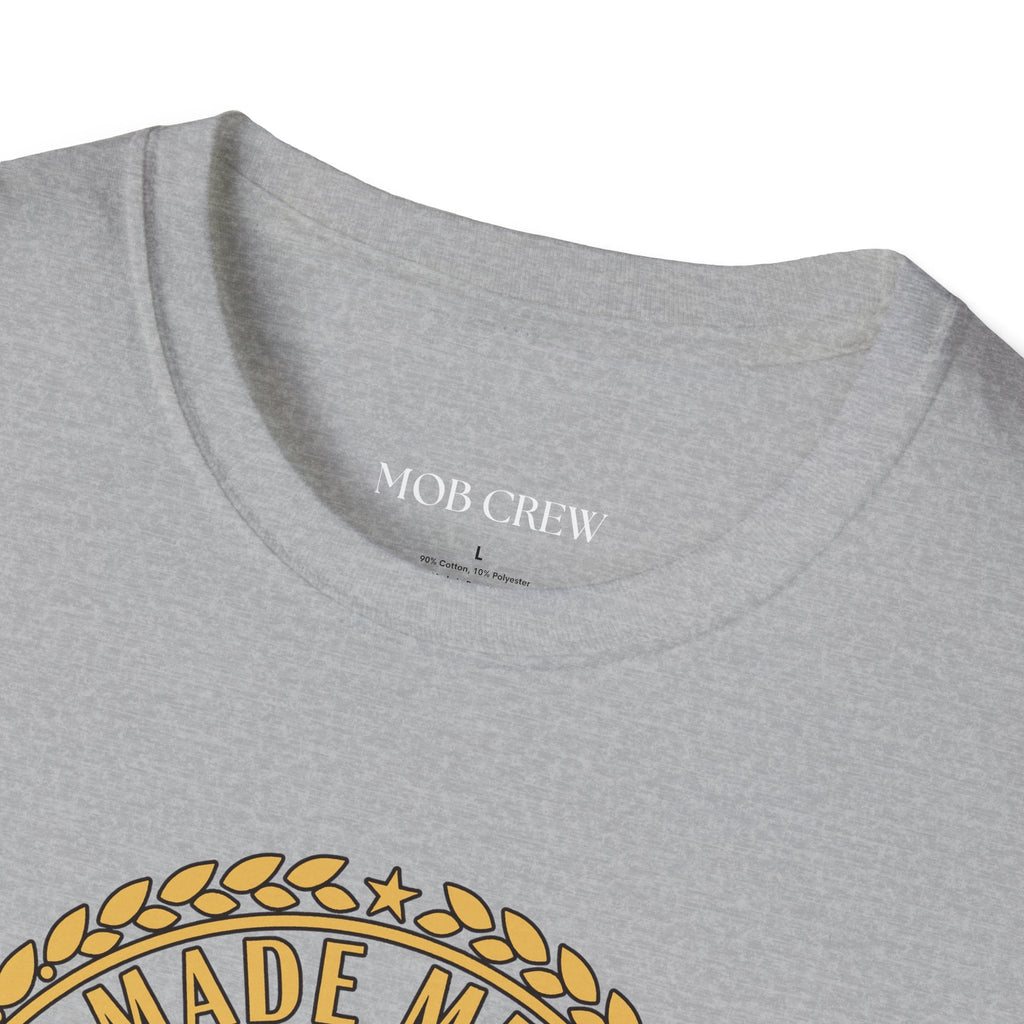 Mob Crew Made Men Drink Mob Crew Coffee T-Shirt - Perfect for Coffee Lovers