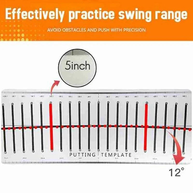 '-15 Degree Golf Putter Putting Mat Trainer Indoor Putting Green Pad Equipment Golf Hitting Aiming Line Training Aids