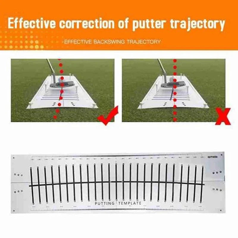'-15 Degree Golf Putter Putting Mat Trainer Indoor Putting Green Pad Equipment Golf Hitting Aiming Line Training Aids
