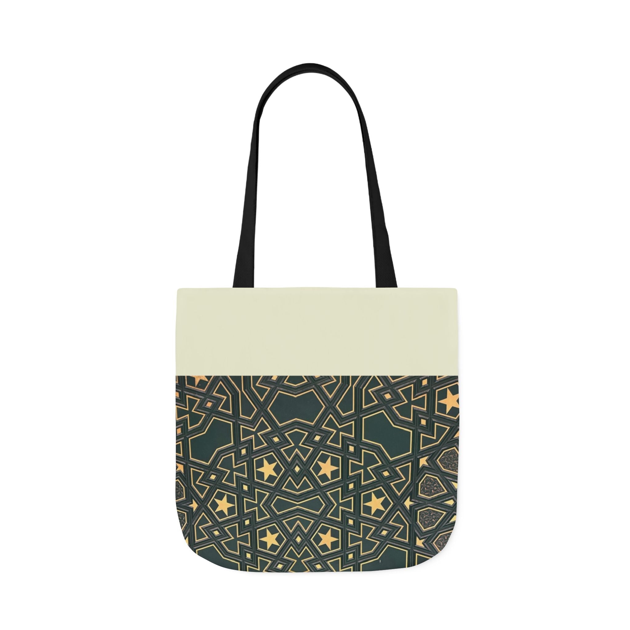 Masjid Al Haram Door Canvas Tote Bag, 2-Color Straps