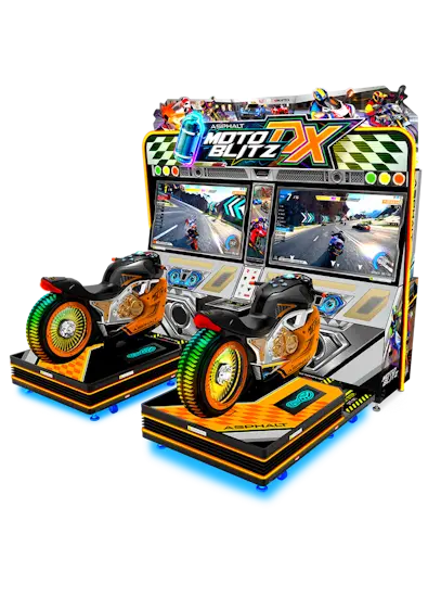 LAI Games Asphalt Moto Blitz Twin Bikes Arcade Machine