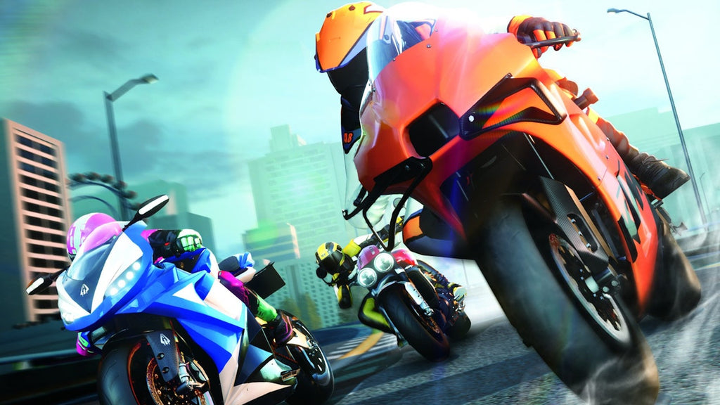LAI Games Asphalt Moto Blitz Twin Bikes Arcade Machine