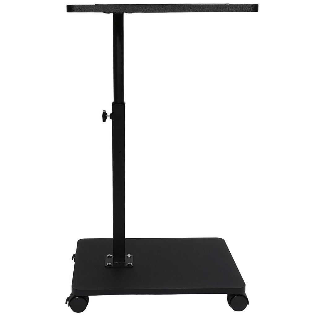 Adjustable Roller Movable Wood Table With Groove For Ipad F360 Rotating Tabletop Mobile Stand Home Office Tray Standing Rolling