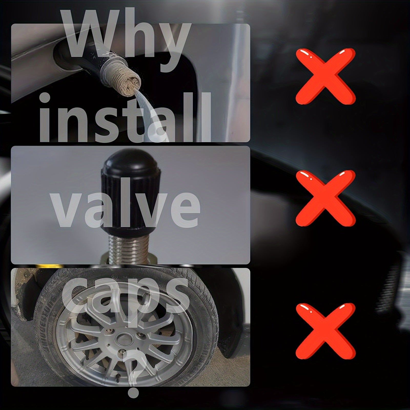 A Collection of Four Glowing Tire Valve Caps Designed to Stop Air from Escaping, Ideal for Vehicles Like Cars, Bikes, And Trucks, Adding a Fashionable Touch