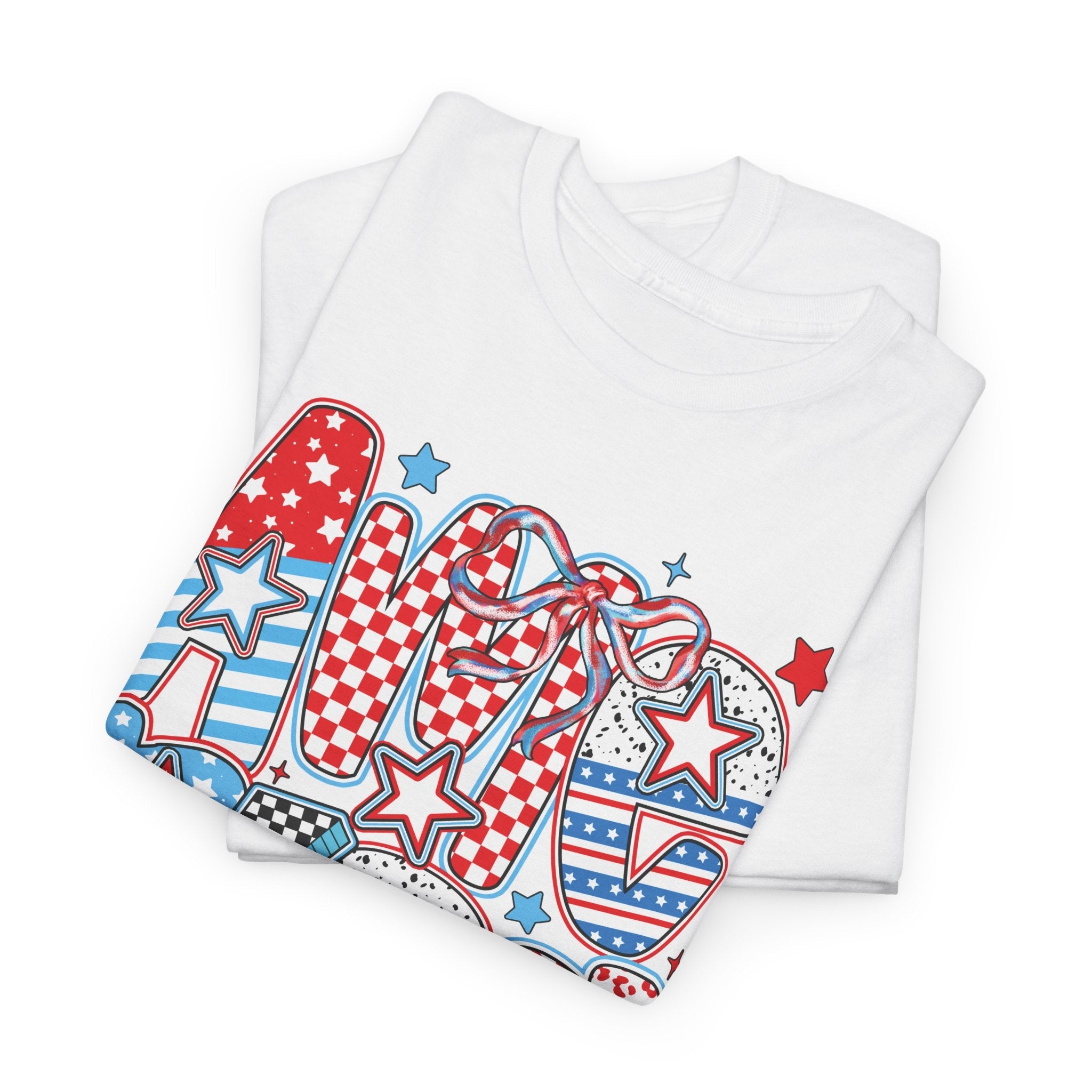 Bold Patriotic Americana Graphic Tee