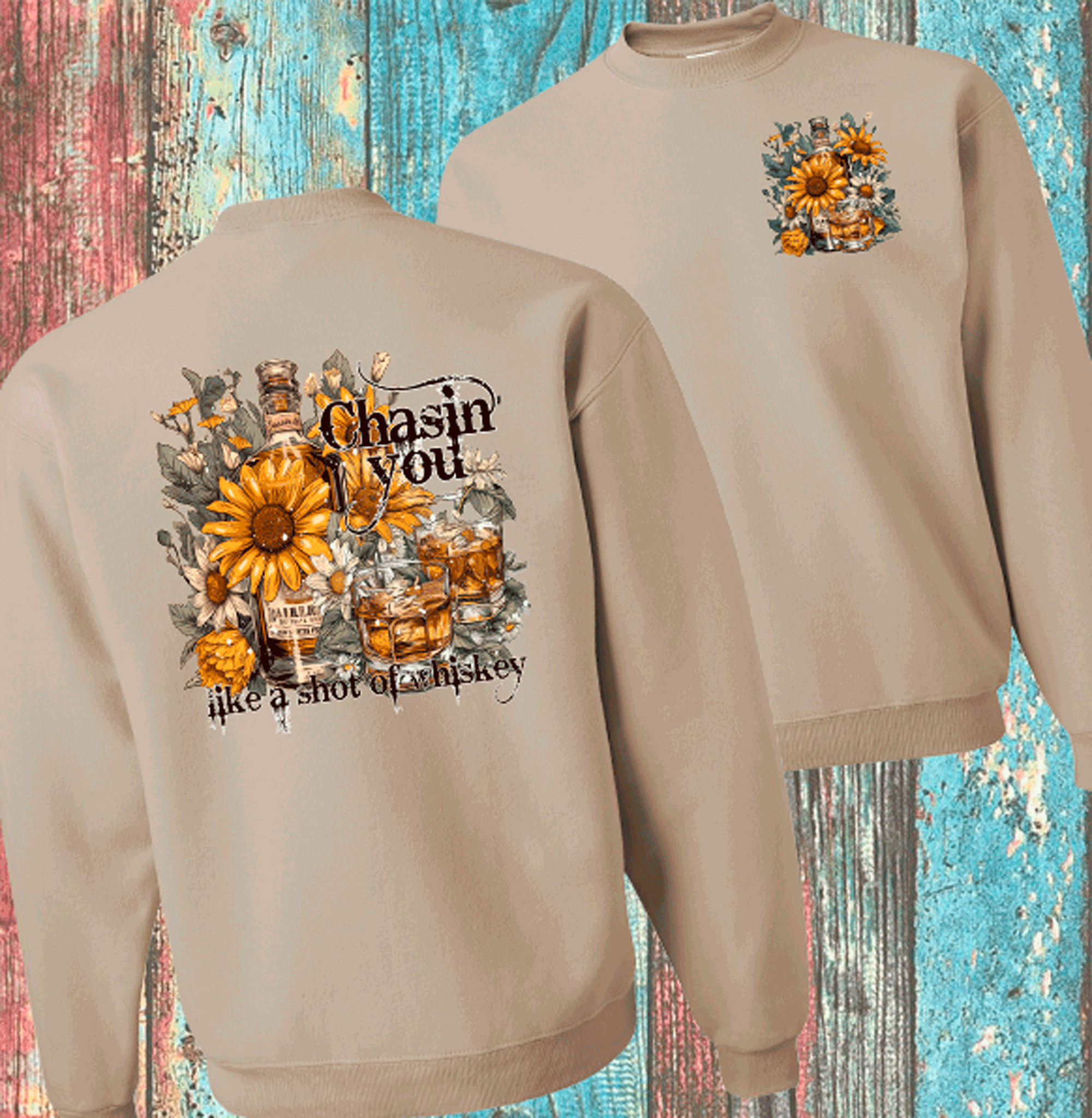 Chasin you like a shot of Whiskey Morgan Wallen Bleached Shirts