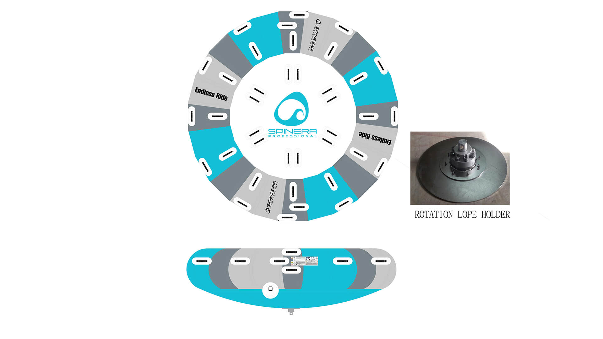 SPINERA Professional™ Endless Ride Multi-Person Tube - Aqua Roulette