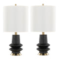 Lloyd 26" Contemporary Polyresin Table Lamp - Set of 2