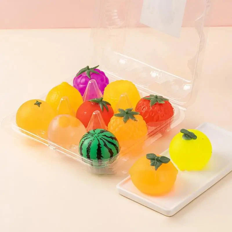 1pc Simulation Fruit Squeeze Toys Soft Squish Stretch Ball Sensory Stress Relief Squeezing Ball Stress Relief Toys for Kid Adult