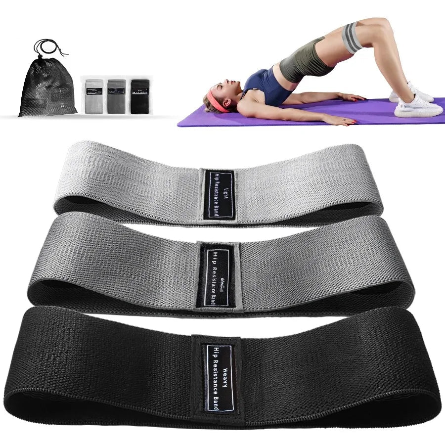 Fabric Resistance Hip Band – Glute & Thigh Squat Loop for Yoga & Fitness