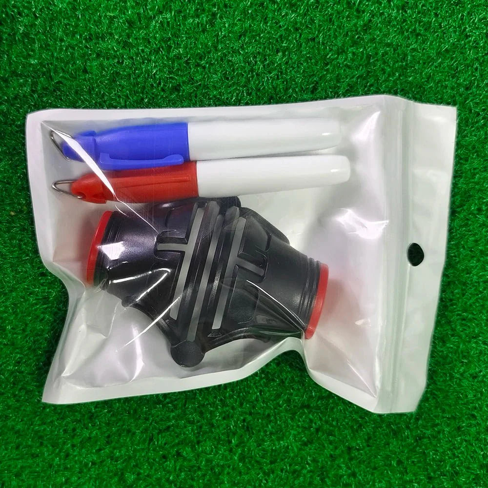 1Pcs Golf Ball Line Marker With 2Pens Drawing Marker Putting Practice Tool Golf Ball Mark Tool Alignment Putter Marking Liner