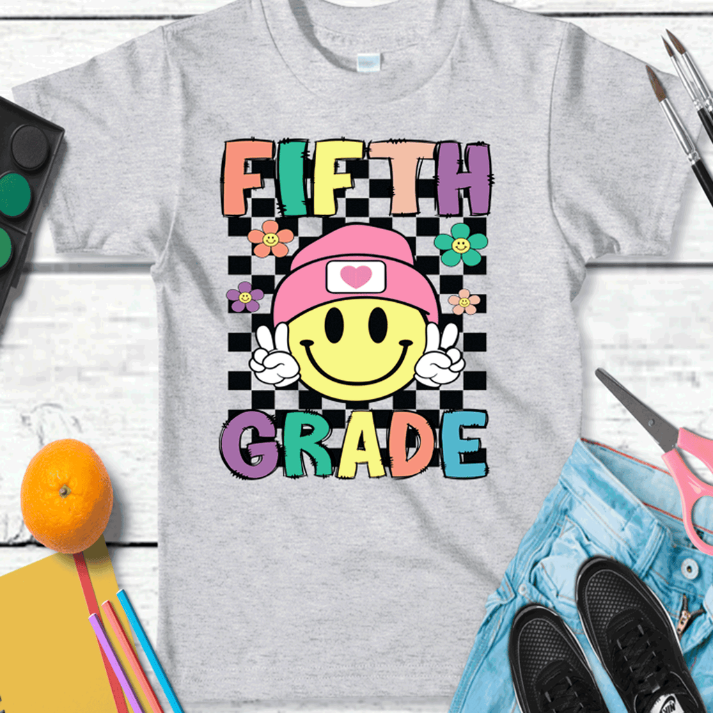 Retro Smiley face Peace Sign ALL Grade Shirts, Grade Teacher, All Grades, Teacher Shirts, Gifts For Teachers, First Day of School Shirt, Back to School Tees