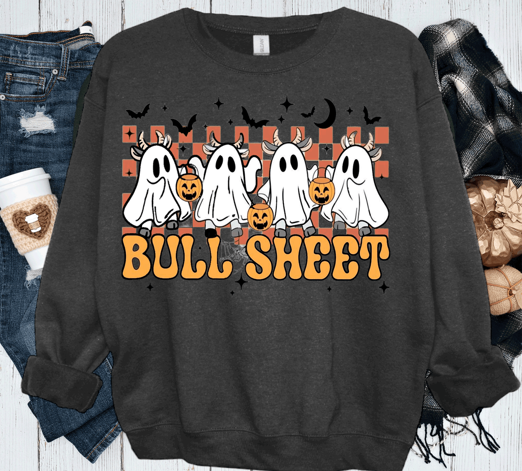 BOO Ghost Bulls Sheet Farmlife Halloween Comfort Colors