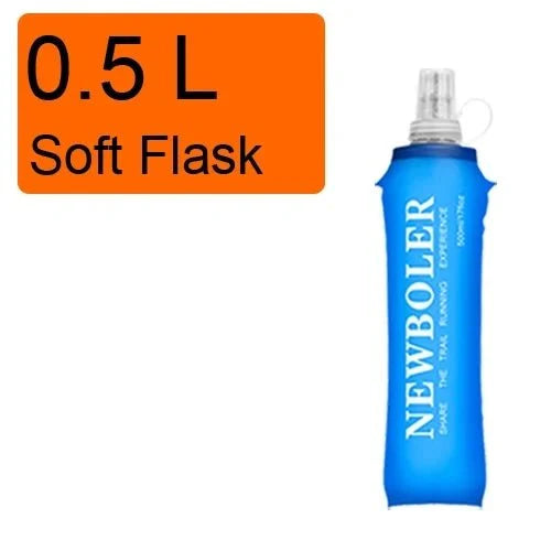 250ml 500ml  Soft Water Bottle Folding Collapsible TPU Soft Flask  For Running Hydration ack Waist Bag Vest SD09 SD10