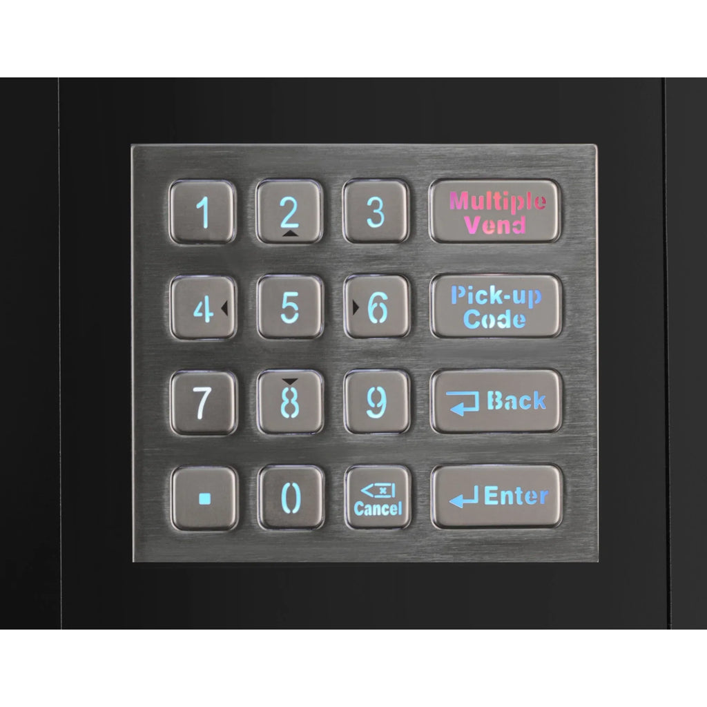 Kool More Refrigerated Snack and Drink Vending Machine with 36 Slots in Black