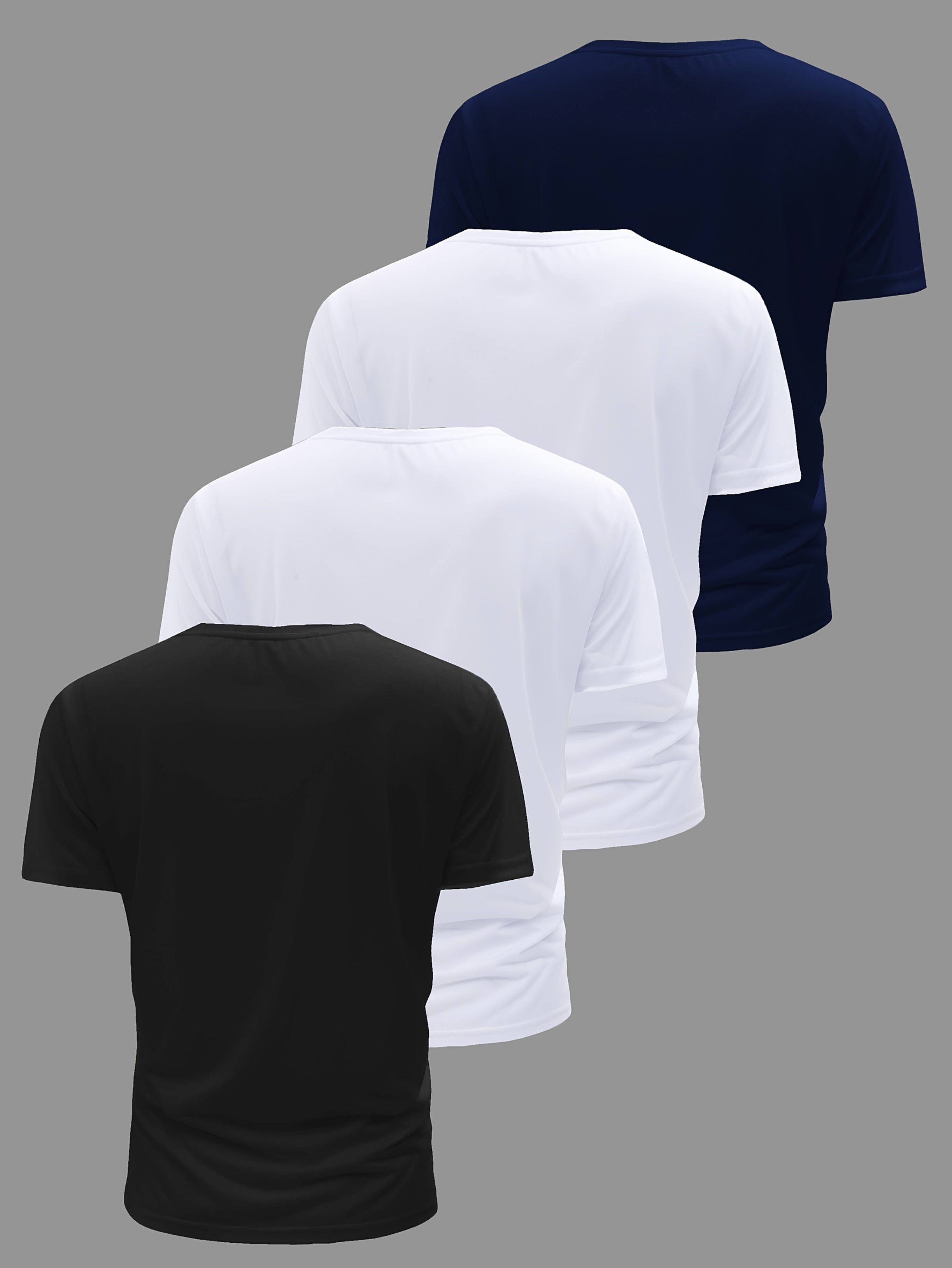 Men's  Paris Short-Sleeve Crew Neck Fitted T-Shirts