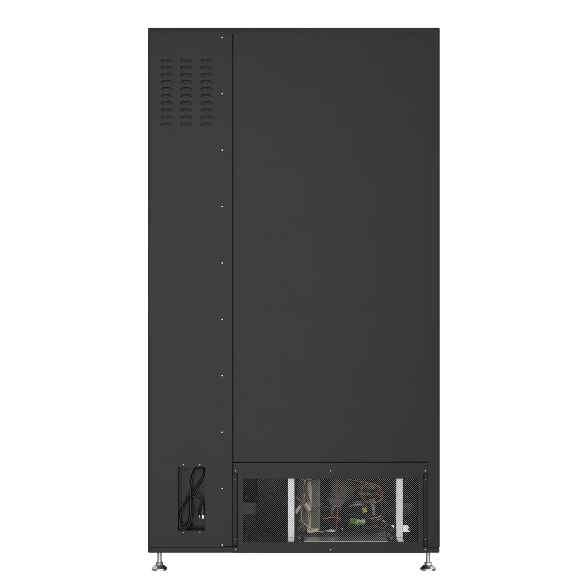Kool More 41 in. Refrigerated Snack Vending Machine with 48 Slots and Ample 49 in.Touch Display, Bill Acceptor, Credit Card Reader, Wifi, and 4G Connectivity in Black
