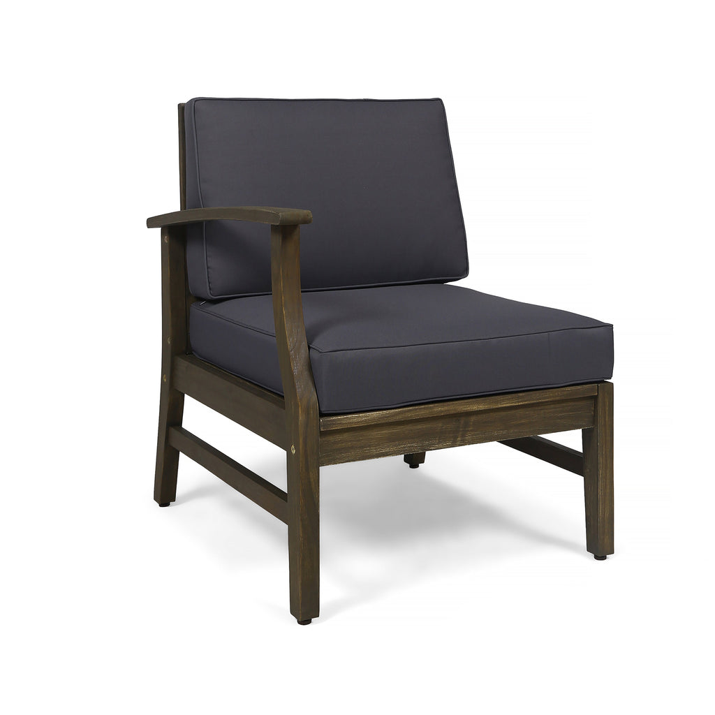 Perla 6-Piece Dark Grey Outdoor Sofa Set