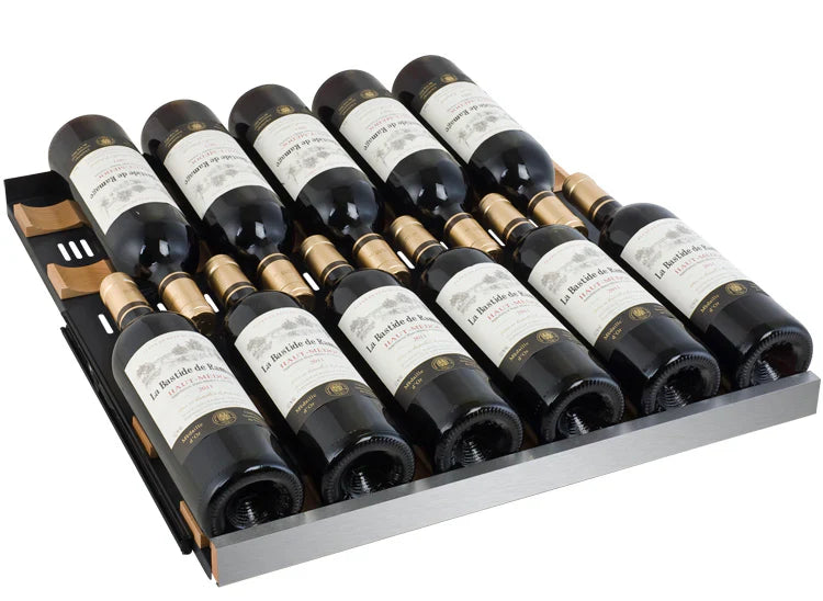 Allavino 47" Wide FlexCount II Tru-Vino 256 Bottle Stainless Steel Side-by-Side Wine Refrigerator