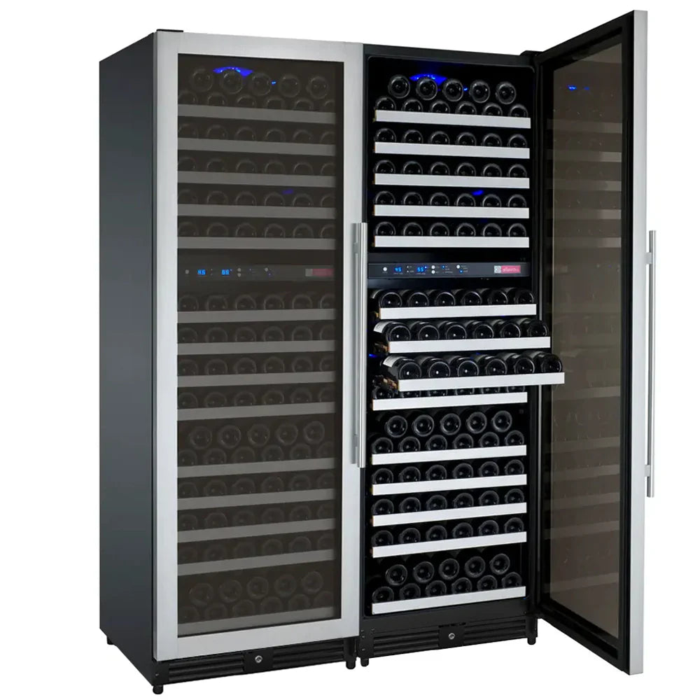 Allavino 47" Wide FlexCount II Tru-Vino Stainless Steel Side-by-Side Wine Refrigerator