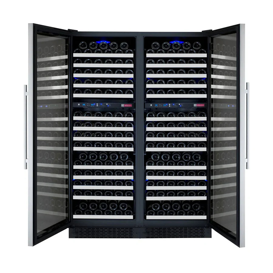 Allavino 47" Wide FlexCount II Tru-Vino Stainless Steel Side-by-Side Wine Refrigerator