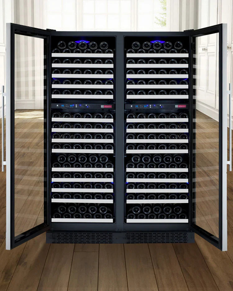 Allavino 47" Wide FlexCount II Tru-Vino Stainless Steel Side-by-Side Wine Refrigerator